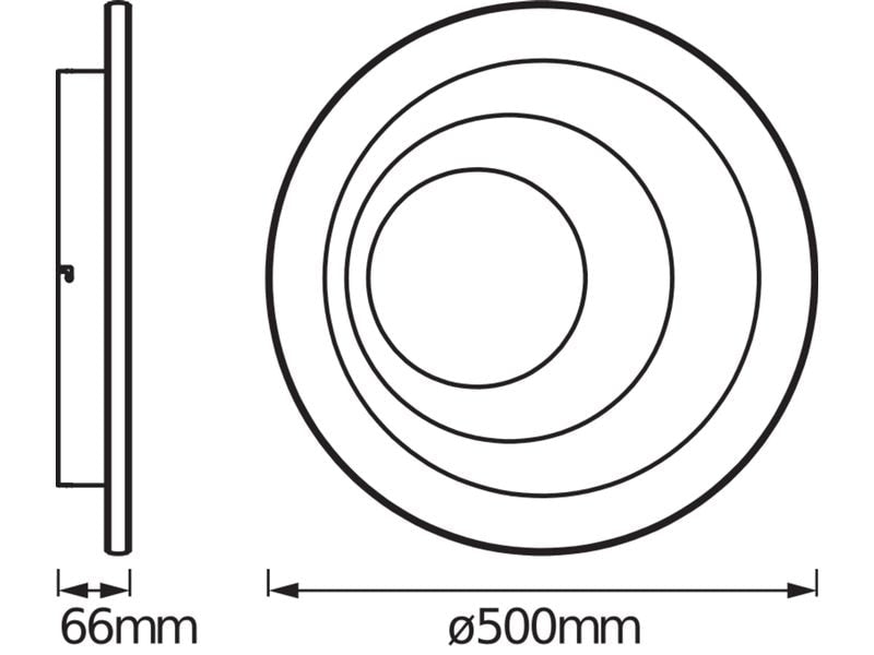 OSRAM Deckenleuchte SMART+ Matter Spiral 500 mm, TW