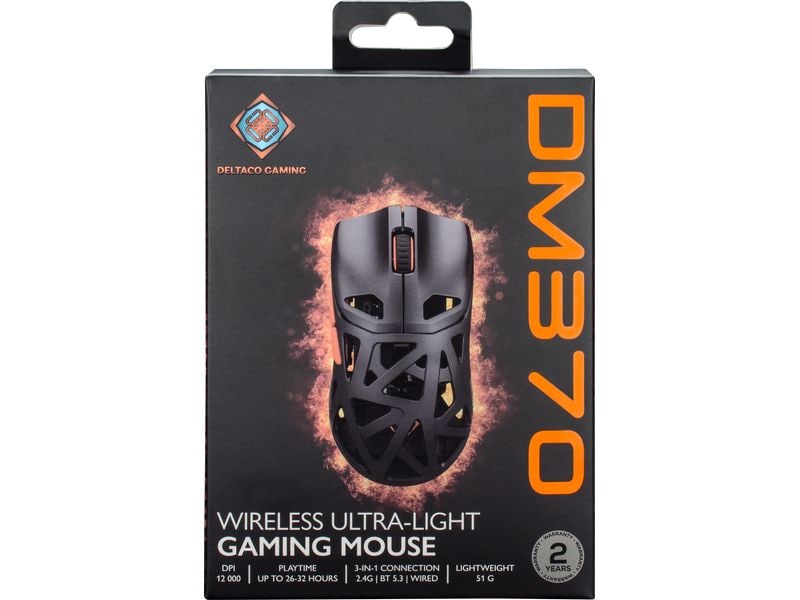 DELTACO Gaming-Maus GAM-188 DM370, 12000 dpi, Black