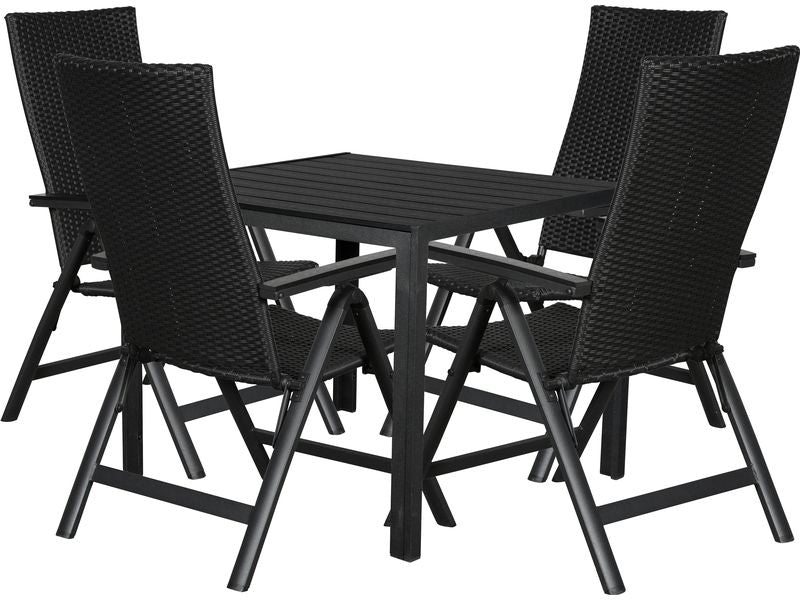 Schou Tisch Noah 90 x 90cm – Schwarz