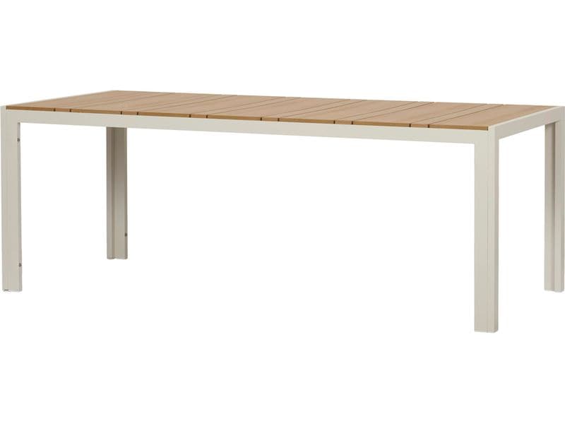 Schou Tisch Noah 205 x 90cm – Grau, Teak