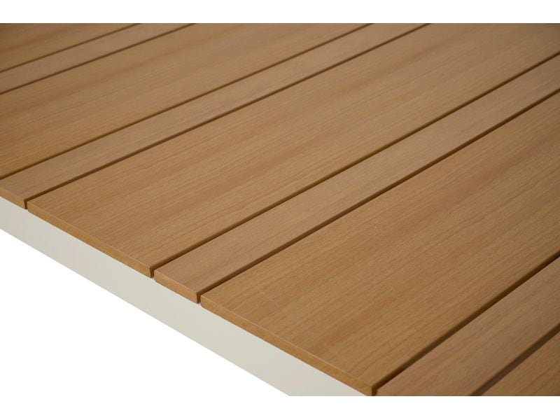 Schou Tisch Noah 205 x 90cm – Grau, Teak