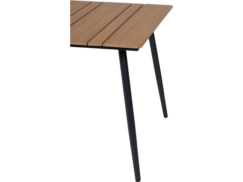 Schou Tisch Hugo 146 x 85 x 74cm – Schwarz, Teak