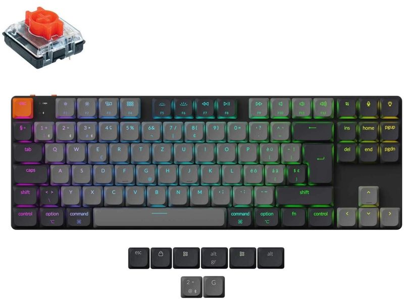 Keychron Gaming-Tastatur K1 QMK Version 6 Red Switch