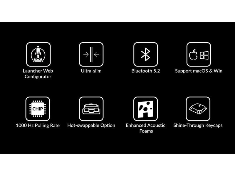 Keychron Gaming-Tastatur K1 QMK Version 6 Red Switch