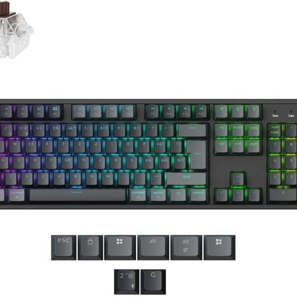 Keychron Gaming-Tastatur K10 QMK Version 2 Red Switch