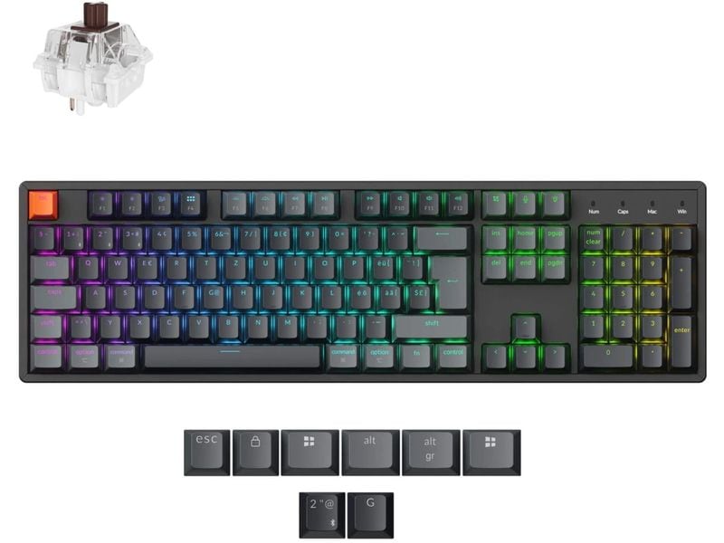 Keychron Gaming-Tastatur K10 QMK Version 2 Red Switch