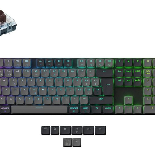 Keychron Gaming-Tastatur K5 QMK Version 2 Brown Switch