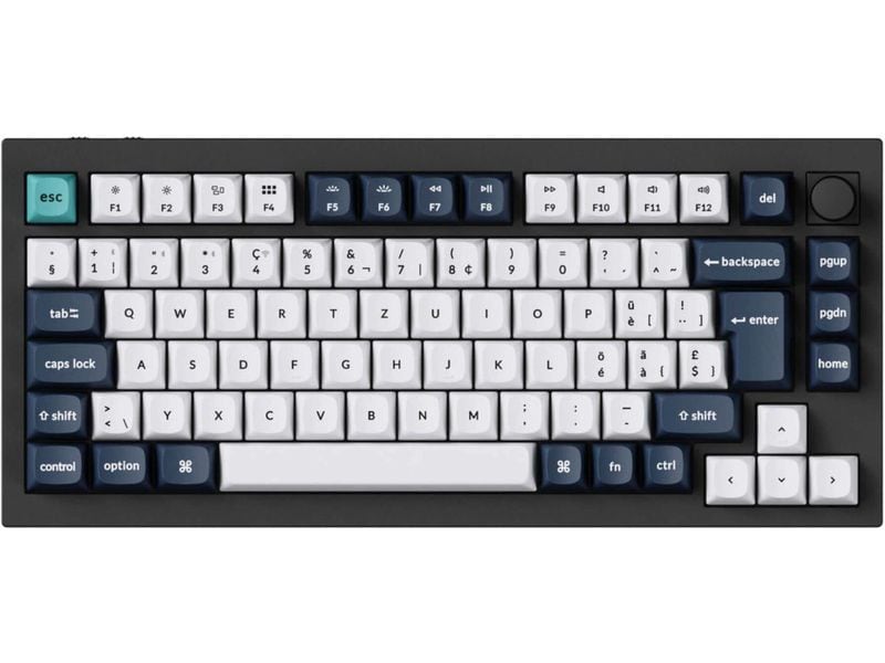 Keychron Gaming-Tastatur Q1 Max Black QMK Red Switch