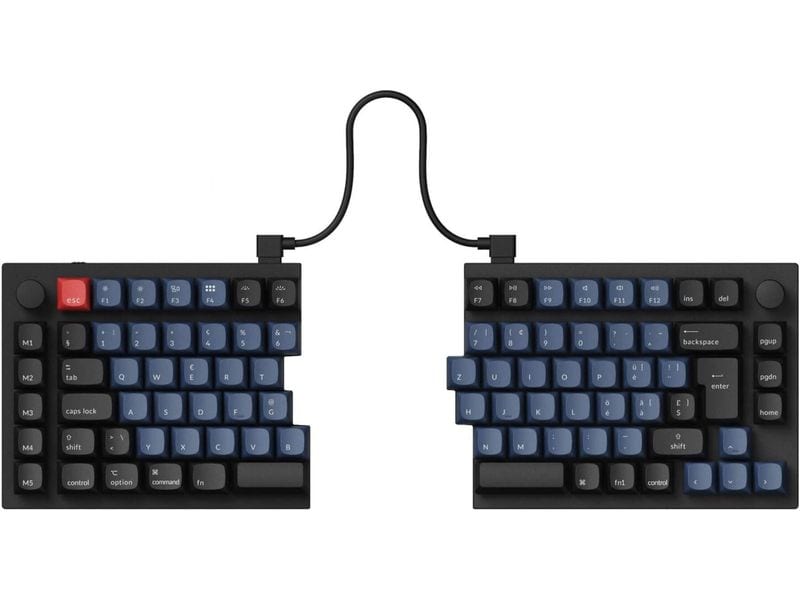 Keychron Gaming-Tastatur Q11 Black QMK Brown Switch