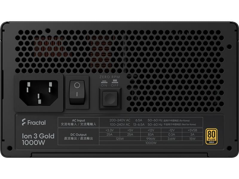 Fractal Design Netzteil ION 3 1000 W