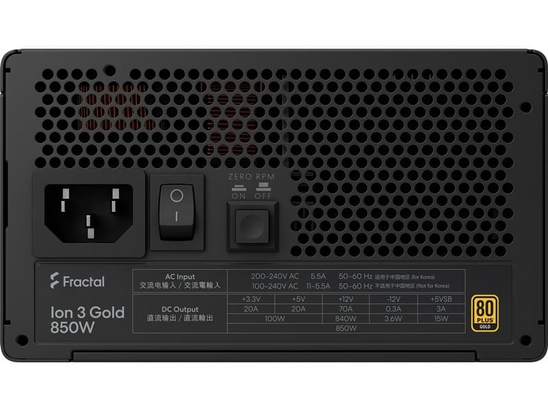 Fractal Design Netzteil ION 3 850 W