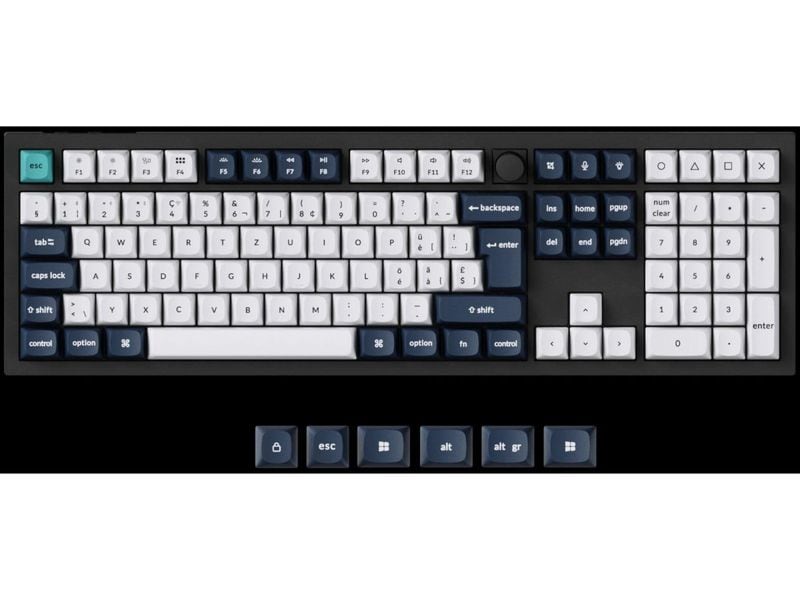 Keychron Gaming-Tastatur Q6 Max Black QMK Brown Switch