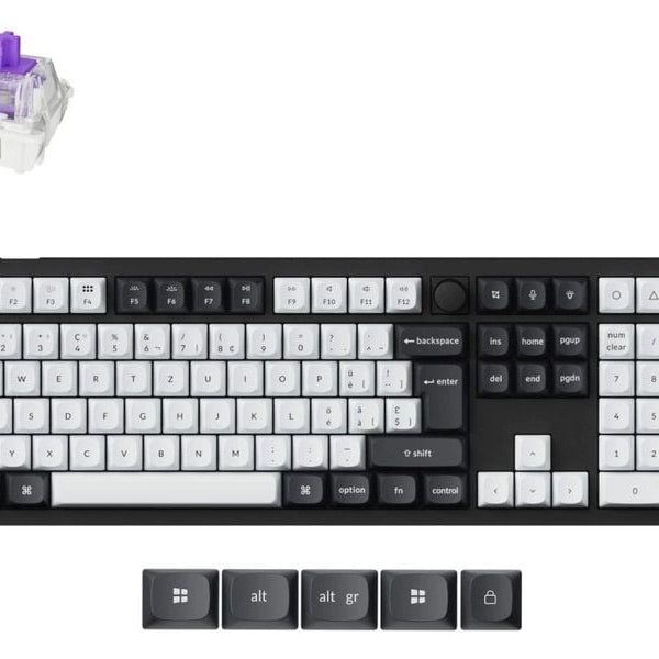 Keychron Gaming-Tastatur Q6 HE Carbon Black QMK Magnetic Switch