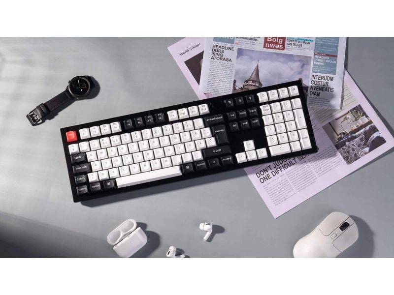 Keychron Gaming-Tastatur Q6 HE Carbon Black QMK Magnetic Switch