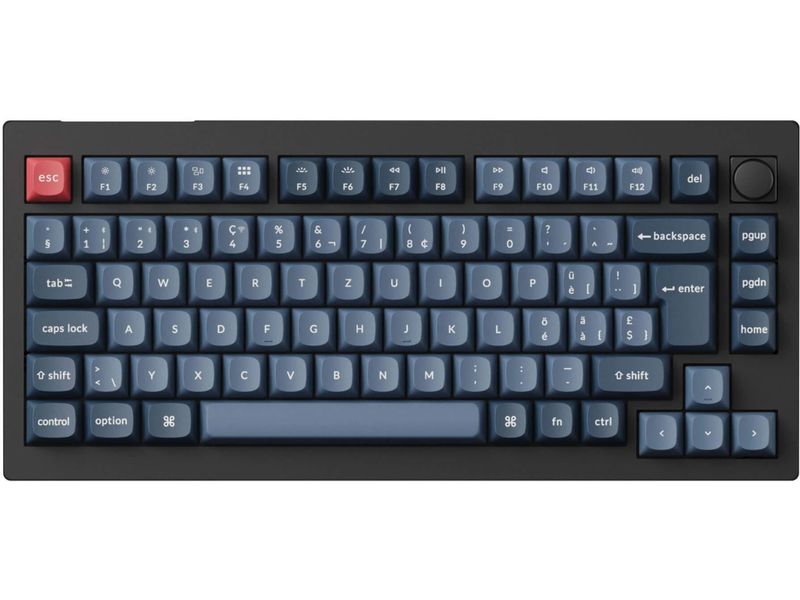 Keychron Gaming-Tastatur V1 Max Black Brown Switch