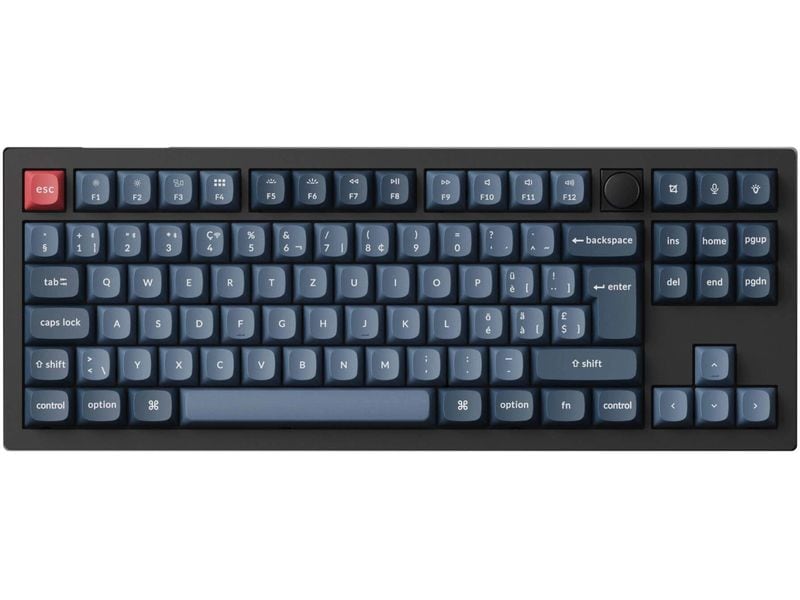 Keychron Gaming-Tastatur V3 Max Black Red Switch
