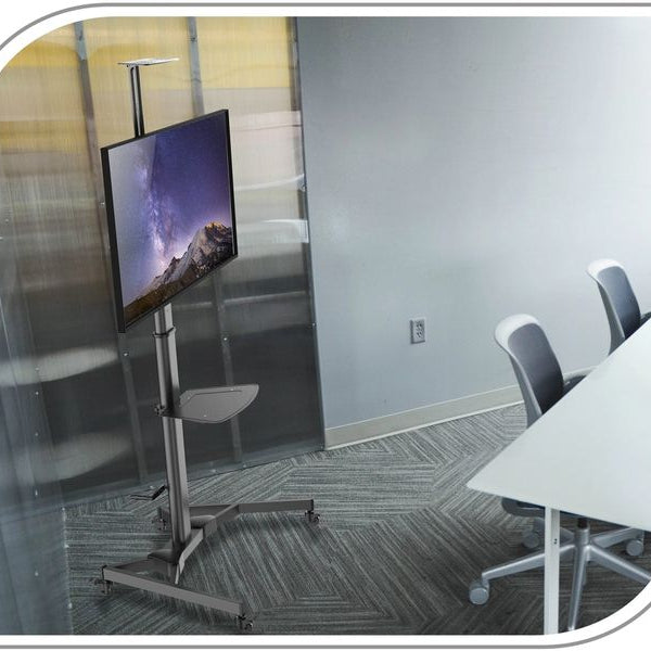 PureMounts TV-Trolley Mobil Schwarz