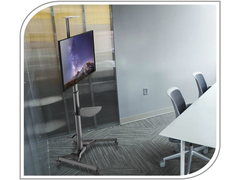 PureMounts TV-Trolley Mobil Schwarz