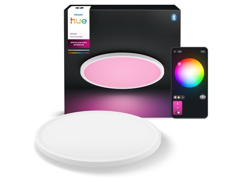 Philips Hue LED-Panel Devote WCA slim ceiling RD M