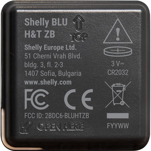 Shelly Smart Home Blu H&T Zigbee Schwarz