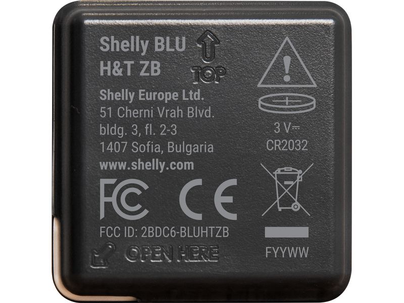 Shelly Smart Home Blu H&T Zigbee Schwarz