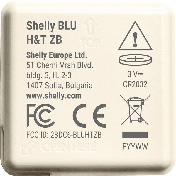 Shelly Smart Home Blu H&T Zigbee Ivory