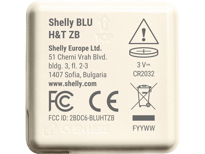 Shelly Smart Home Blu H&T Zigbee Ivory