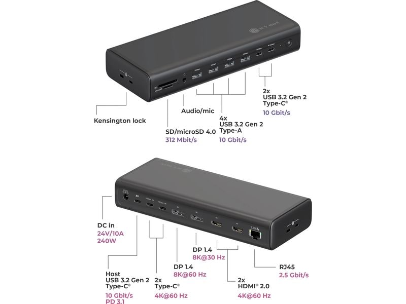 ICY BOX Dockingstation IB-DK7401-CU31