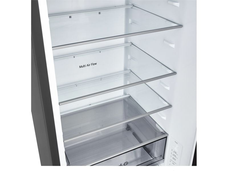 LG Einbau-Kühl-Gefrierkombination GBBSJ2CCEP Schwarz, Rechts