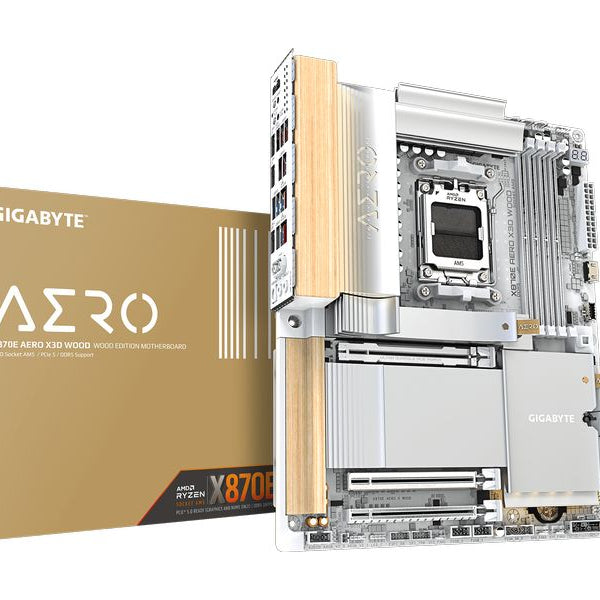 Gigabyte Mainboard X870E AERO X3D WOOD