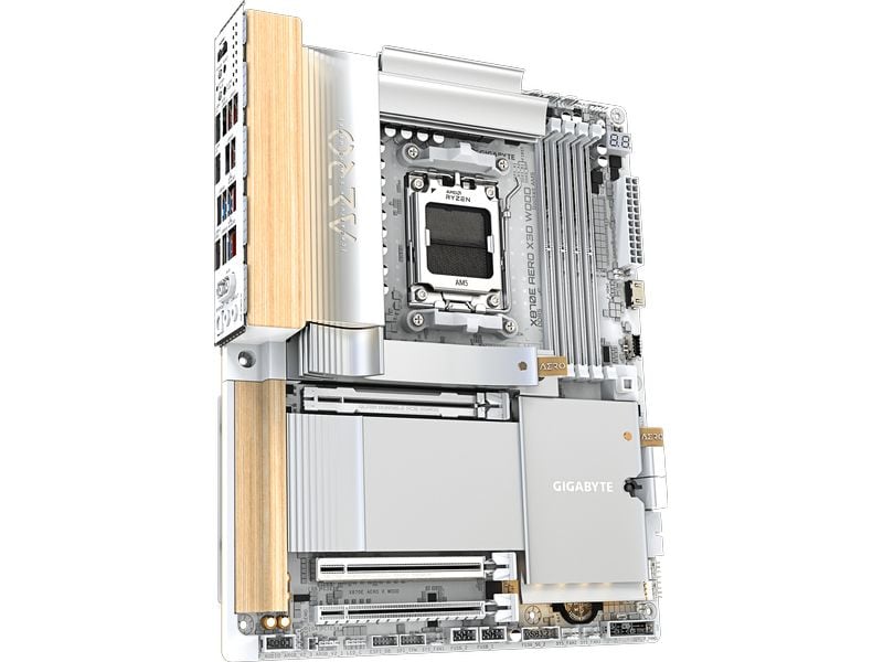 Gigabyte Mainboard X870E AERO X3D WOOD