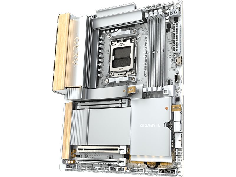 Gigabyte Mainboard X870E AERO X3D WOOD