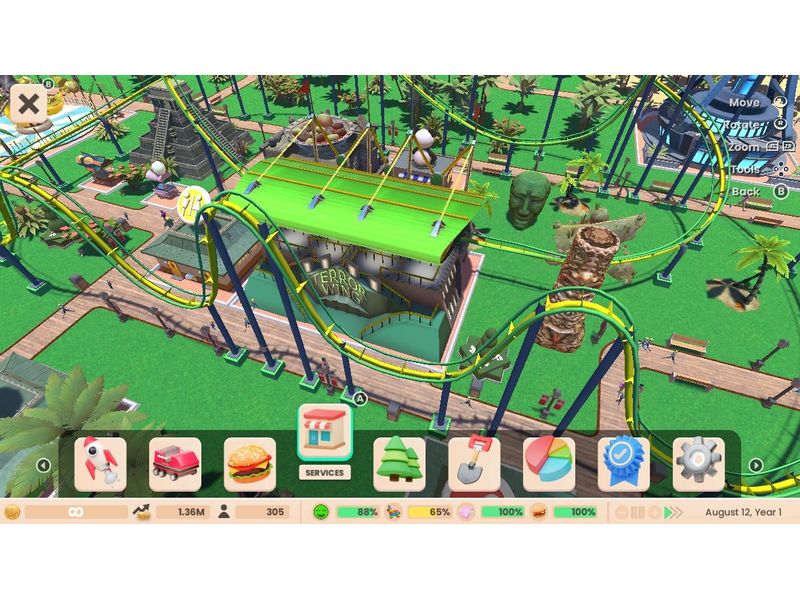 Atari Games RollerCoaster Tycoon Adventures Deluxe [NSW] (D) (Box)