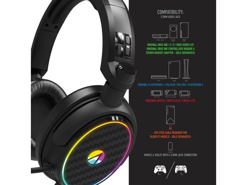 Stealth-Gaming Headset C6-100 Schwarz