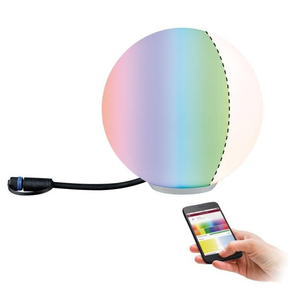 Paulmann Gartenleuchte Plug & Shine GLOBE RGBW, ZigBee