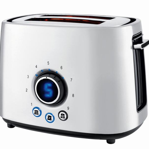 Koenig Toaster Steel Line Schwarz/Silber