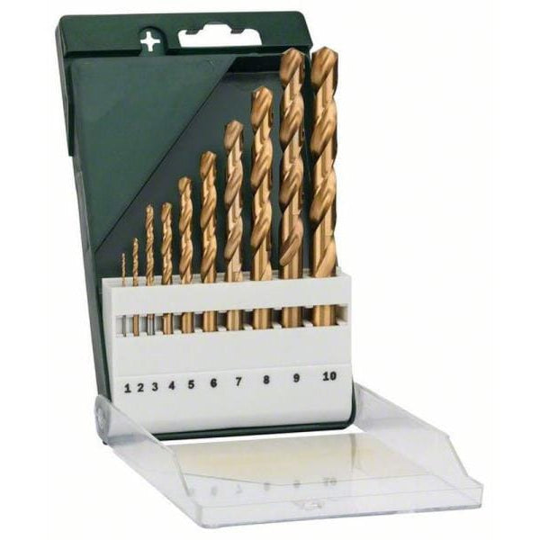 Bosch Metallbohrer-Set HSS-TiN 10-teilig