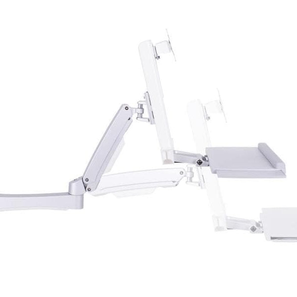 Multibrackets Tischhalterung Arm single Extended 4368 bis 8 kg – Weiss