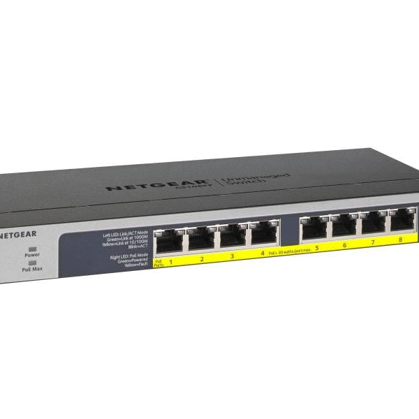 Netgear PoE+ Switch GS108PP 8 Port