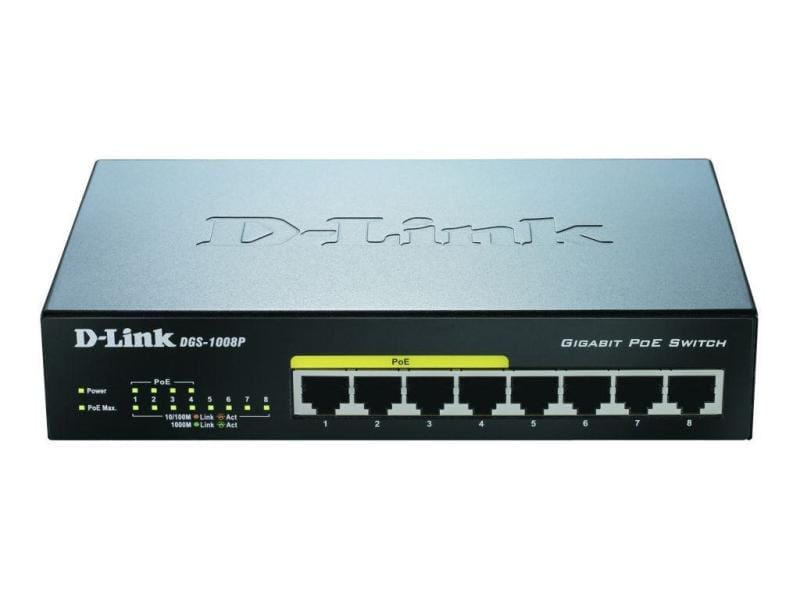 D-Link PoE Switch DGS-1008P/E 8 Port