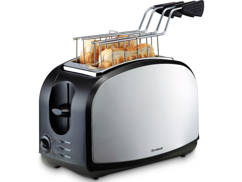 Trisa Toaster Crispy Snack Silber/Schwarz