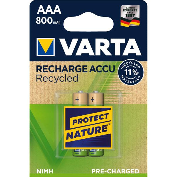 Varta Akku Recharge Accu Recycled AAA 800mAh  800 mAh