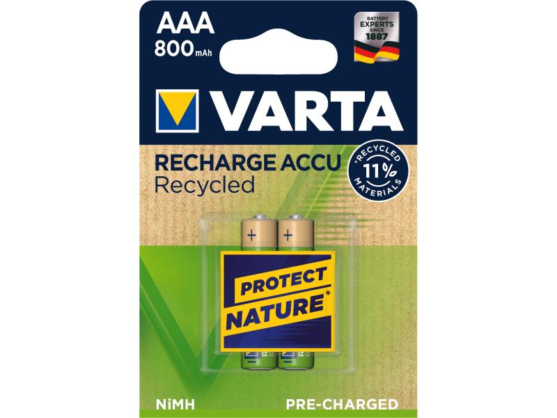 Varta Akku Recharge Accu Recycled AAA 800mAh  800 mAh