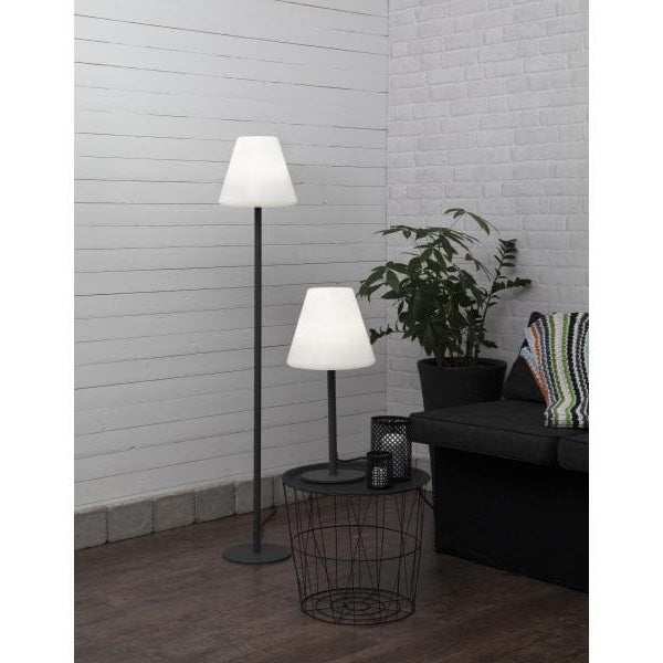 Star Trading Tischleuchte Kreta, 60 cm, Grau