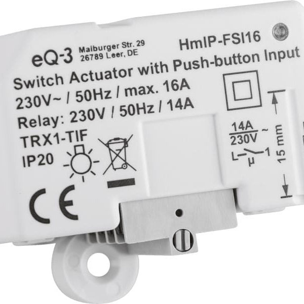 HomeMatic IP Funk-Schaltaktor mit Tastereingang, Unterputz