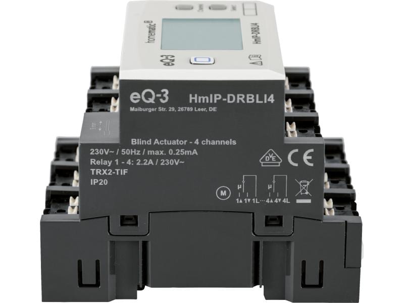 HomeMatic Homematic IP Funk-Jalousieaktor für Hutschienenmontage 4-fach