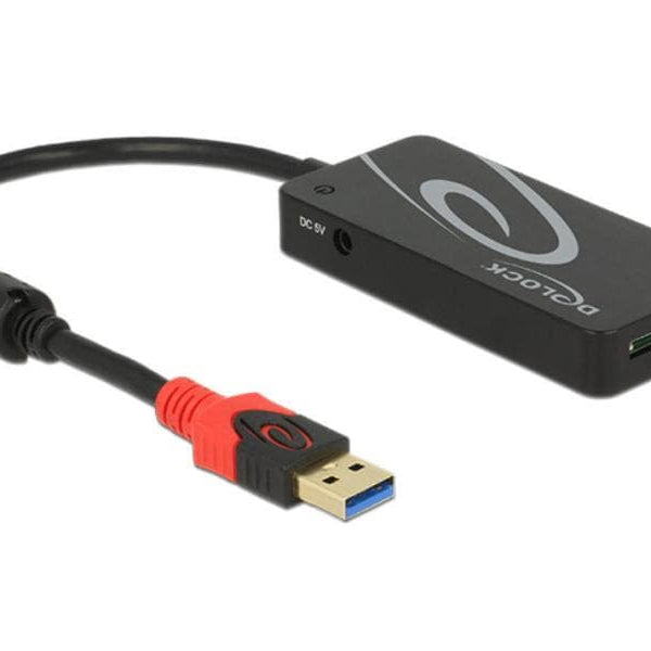 Delock Dockingstation USB 3.1 - 3x Typ-A + SD / Micro SD Reader