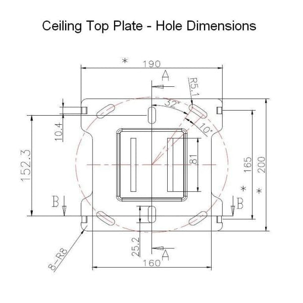 Multibrackets Deckenhalterung MBC1U Professional