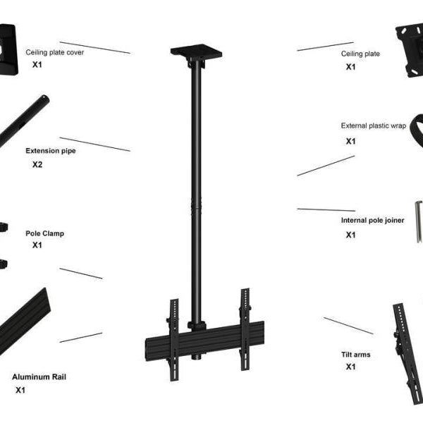 Multibrackets Deckenhalterung MBC1U Professional