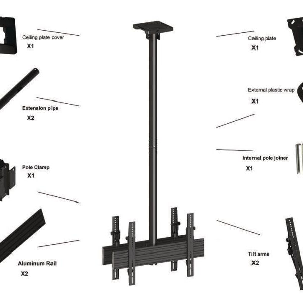 Multibrackets Deckenhalterung MBC1UX2 Professional